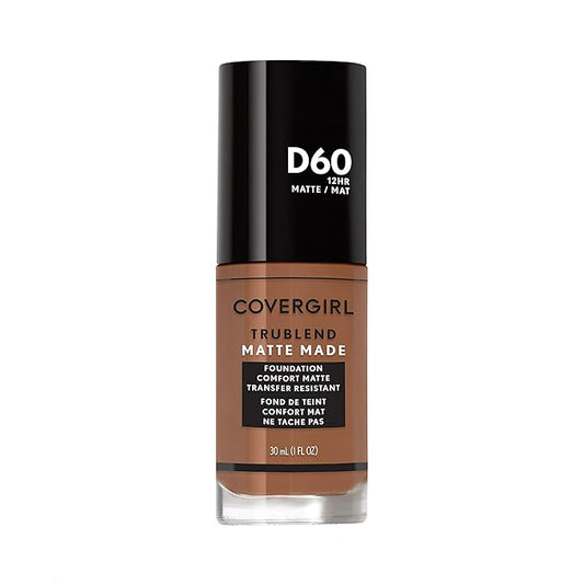 COVERGIRL TruBlend Matte Made Liquid Foundation, Toasted Almond, 1 Fl Oz (Pack of 1)