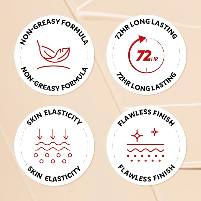 [*Mini Size*] TIRTIR Mask Fit Red Cushion Foundation | Full coverage, Weightless, Skin fit, Satin Glow Finish, Korean Makeup, beauty, Tattoo cover up, Buildable (#47N Ebony, 0.15 Fl Oz)