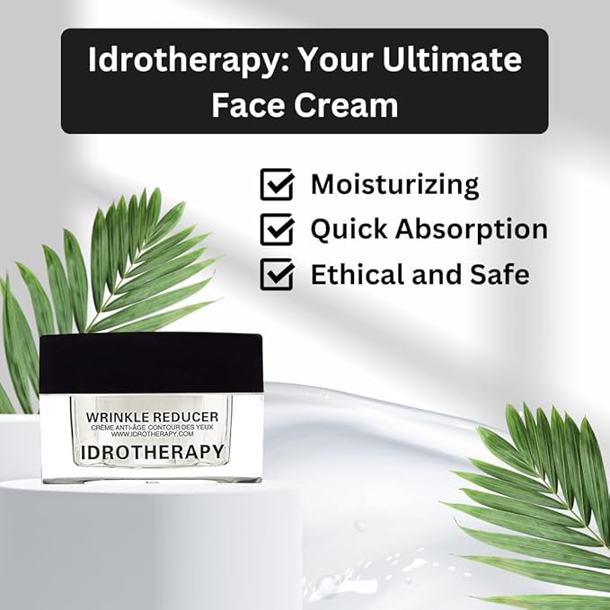 Wrinkle Cream for Women with Renovage, Hyaluronic Acid and Matrixyl - Face Tightening & Lifting Cream - Anti-Aging Formula for Wrinkles and Fine Lines - 0.5 Oz