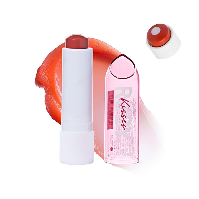 Ruby Kisses Balm Up Tinted Lip Balm, Non-Greasy Hydrating Formula, Nourishing Coconut Core & Vitamin E Infused, Lip Care with Natural Shine, Lightweight Sheer Color (Pink Nude)