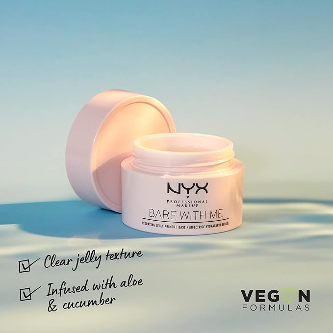 NYX PROFESSIONAL MAKEUP Bare With Me Hydrating Jelly Primer, Vegan Face Primer