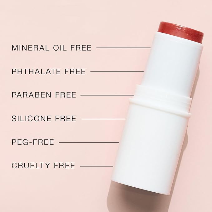 BOOM Beauty Boom Stick Rose Nude: 3-in-1 Cream Blush Stick for Eyes, Lips & Cheek, Long-Wearing Blendable & Building Color Vegan Lipstick for All Skin