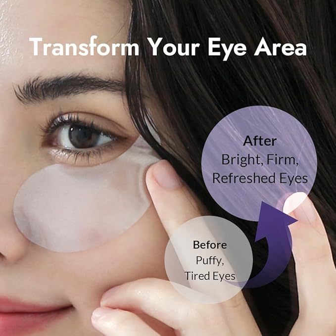MIZON Collagen Eye Gel Patch with Hydrolyzed Collagen, Caviar, and Chamomile for Firming, Nourishment, and Wrinkle Care – 60pcs –
