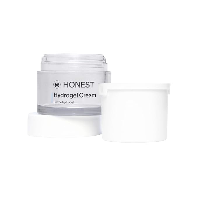 Honest Beauty Refill Pod for Full Size Hydrogel Cream | Lightweight, Moisturizing Water Cream | Gentle for Sensitive Skin, Fragrance Free, Vegan | 1.7 fl oz