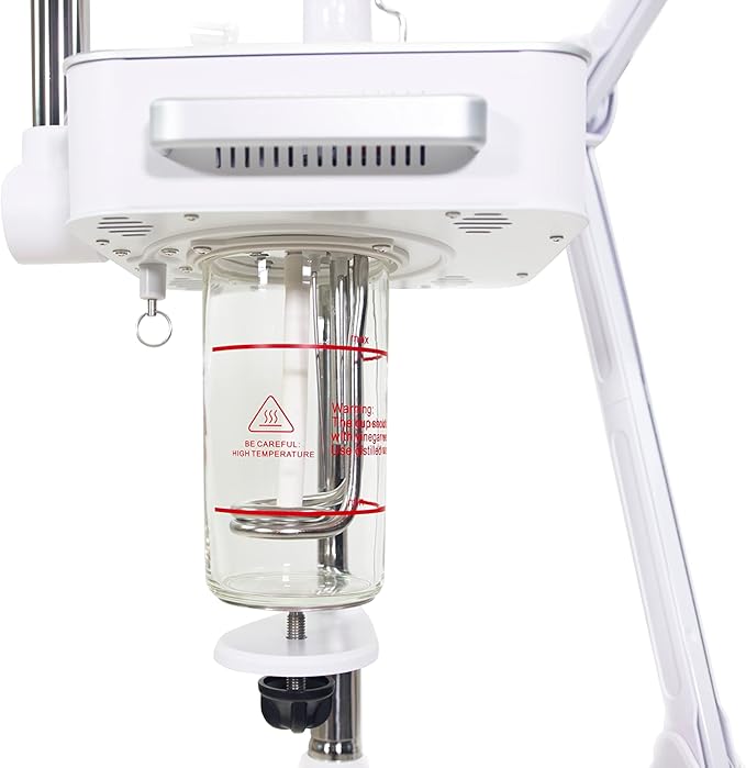 Facial Ozone Steamer 4 in 1 with Magnifying LED Light, High Frequency and Galvanic Aroma Therapy by SKINACT