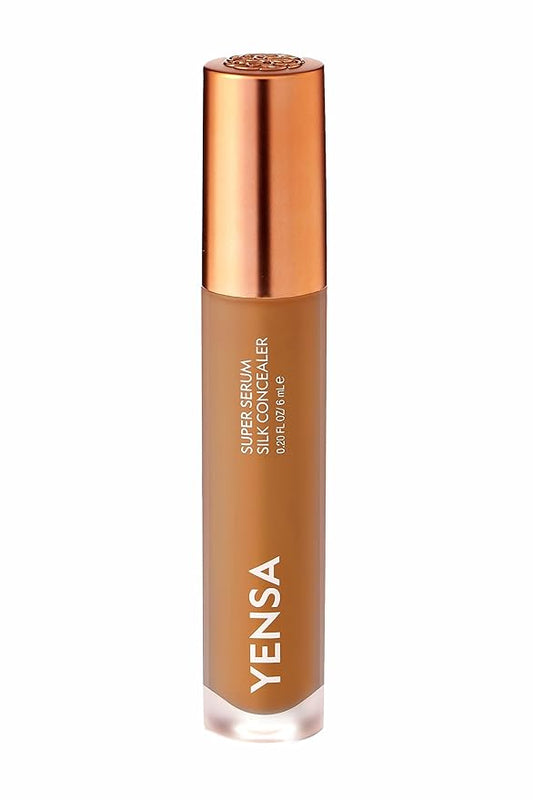 YENSA Super Serum Silk Concealer - Age-Defying Asian Skincare, Natural Superfood Ingredients Cover Imperfections, Boost Collagen (Medium 2) - .20 fl oz