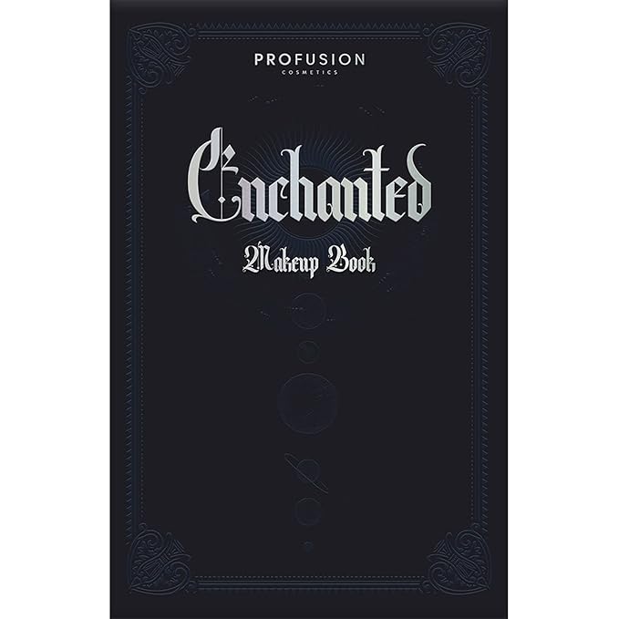 Profusion Cosmetics 5-pc Makeup Look Book, Long Lasting Eye Makeup for Women Eye Brightening Pressed Glitter with Eyeshadow Brush and Black Eyeliner, Easy To Clean and Convenient Makeup Sharpener