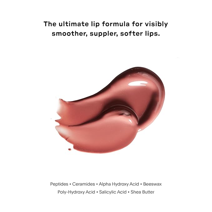 U Beauty The PLASMA Tinted Lip Compound Anti-Wrinkle & Anti-Aging Treatment - Shimmery Plumping Lip Gloss with Hyaluronic Acid, Shea Butter, Salicylic Acid & Peptides to Deeply Hydrate,Fawn- 15 mL