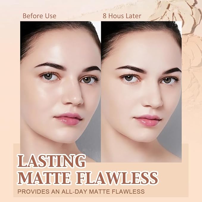 evpct Kaely Oil Control Pressed Face Powder, Get Smooth Flawless Fine Lines and Lightweight Finishing Foundation, Control Shine Long Lasting Waterproof Face Setting Powder Cosmetic, 09 Porcelain