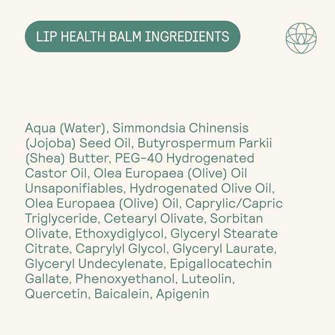 Lip Health Balm - Daily Cold Sore Relief & Recovery - Powered by 5 Plant Flavonoids & XDF Technology - Lightweight Hydrating Barrier Support for Lips - Soothing, Nurturing Formula, 5g