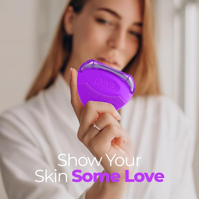 Pop Sonic Strawberry 3 in 1 Skin Exfoliating Cleanser Clean Massage Exfoliate (Purple)