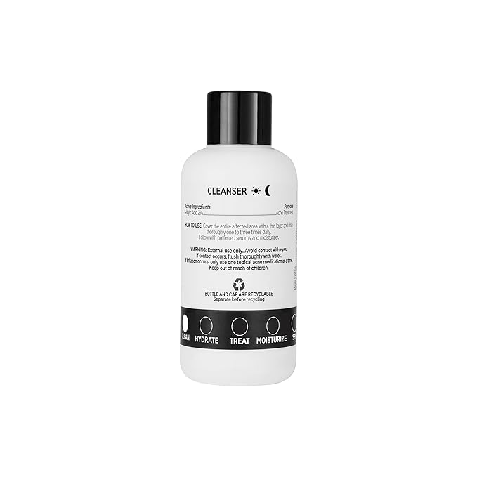 The INKEY List Salicylic Acid Cleanser, Face Wash for Blemishes, Blackheads, Oily Skin and Breakouts, Non-Drying Facial Cleanser Safe for All Skin Types, 5.0 fl oz