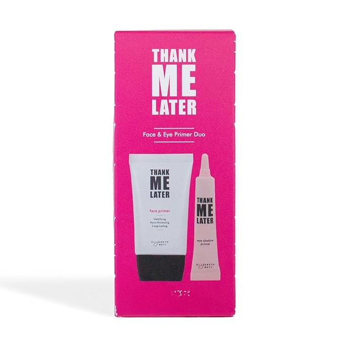 Elizabeth Mott - Thank Me Later Eye & Face Matte Primer for Long-Lasting Power Grip Makeup, Shine & Oil Control, Pore Minimizer, Hides Wrinkles, Prevent Creasing for All-Day Eye Makeup Wear-10g & 30g