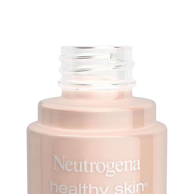 Neutrogena Healthy Skin Liquid Makeup Foundation with Broad Spectrum SPF 20 Sunscreen, Medium Coverage Foundation with Nourishing Pro-Vitamin B5, Natural Ivory 20, 1 fl. oz