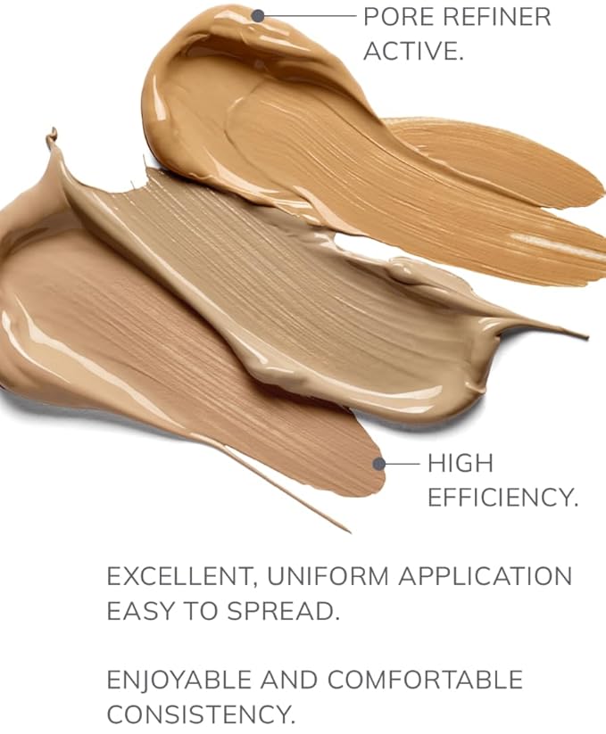 FARMASi Vfx Pro Foundation, Full Coverage Liquid Cream, Lightweight Long Lasting Coverage, Breathable Skin Moisturizer with Color True Matte Blending, Face Makeup, 1 fl. oz / 30 ml - Warm Light 04