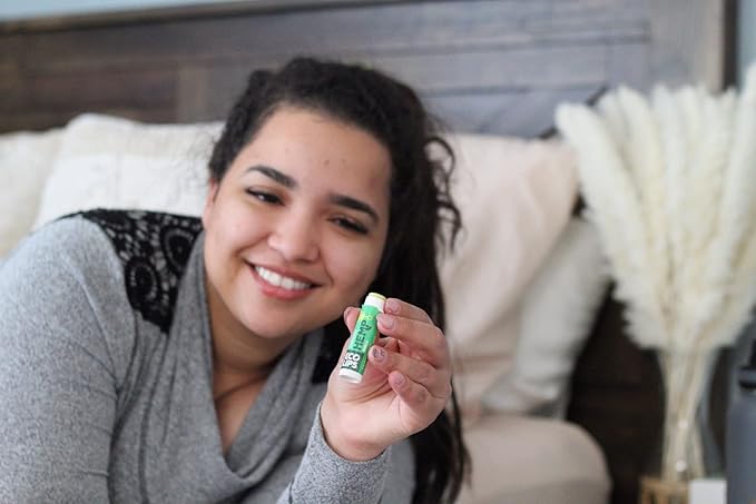 Eco Lips Organic Hemp Lip Balm with Beeswax, Coconut Oil, Vitamin E to Soothe Chapped Lips. 100% Plastic-Free Plant Pod Packaging (Vanilla, 6-Pack)