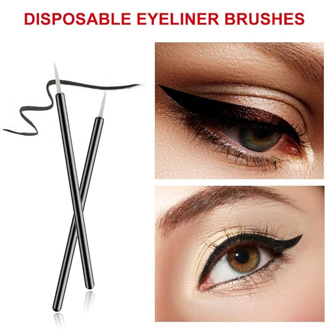 Makeup Palette Cosmetic Palette with Spatula Tool and 100 PCS Makeup Applicators Kit Include Mascara Wands, Lipstick Applicators, Fine Eyeliner Brush