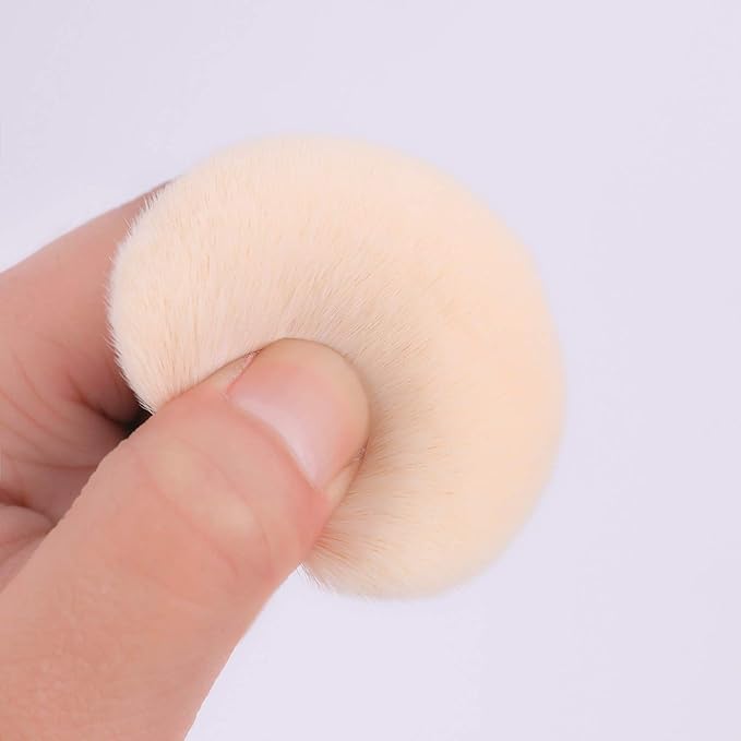 ENERGY Foundation Makeup Brush With Brush Clean Flat Top Kabuki for Face - Perfect For Blending Liquid, Cream or Flawless Powder Cosmetics - Buffing, Stippling, Concealer - Premium Quality Synthetic Dense Bristles