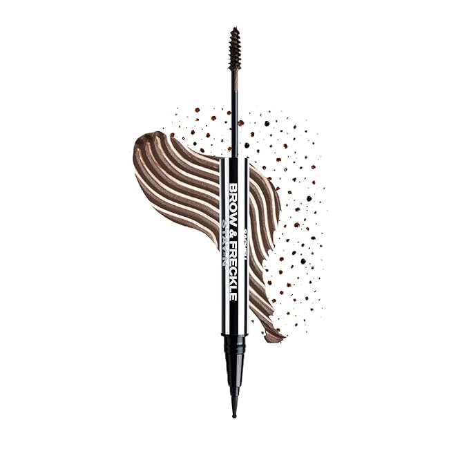 Sacheu Brow & Freckle STAY-N Tinted Eyebrow Gel & Faux Freckle Pen — 2-in-1 Longwear Water Resistant Brows Tint, Cruelty-Free & Vegan, Cafe Mocha