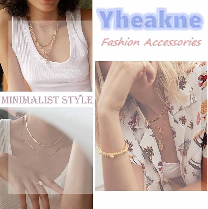 Boho Lava Stone Necklace Chain Silver Layered Chain Y Necklace Lava Bead Lariat Necklace Anxiety Essential Oil Diffuser Necklace Jewelry for Women