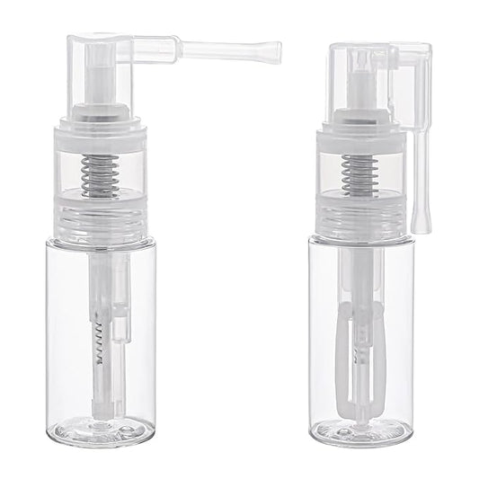 2 Pcs Empty Powder Spray Bottle, Cake Glitter Spray Bottle, Makeup Powder Spray Bottle, Barber Spray Bottle, Dry Powder Spray Bottle for Makeup Powder, Dusting, Glitter, Dry Cleaning Powder, Crafts