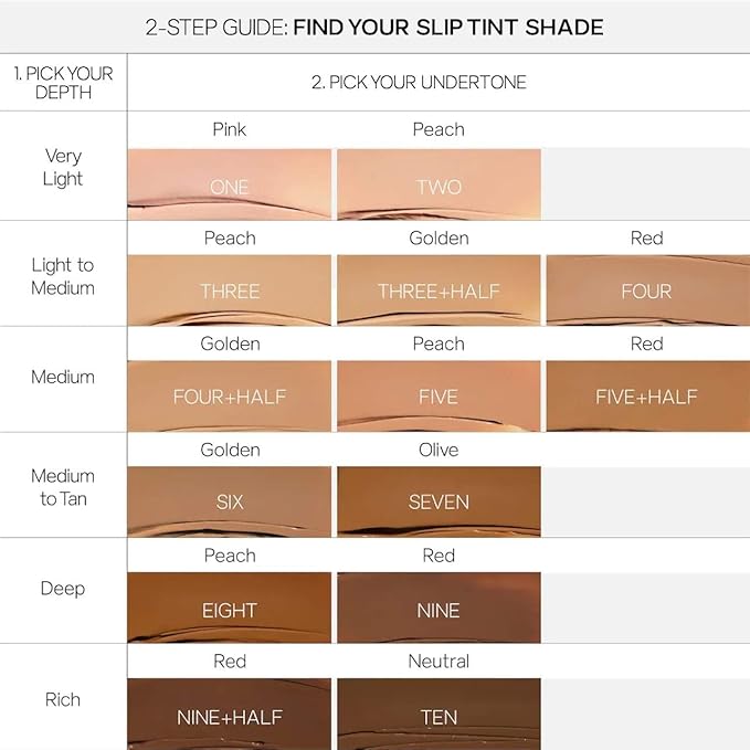 Saie Slip Tint Tinted Moisturizer with SPF 35 - Light Coverage, Glowy Skin Tint & Mineral Sunscreen for Face with Hydrating Hyaluronic Acid - Summer Makeup Essential - Shade Nine + Half (1.35 oz)
