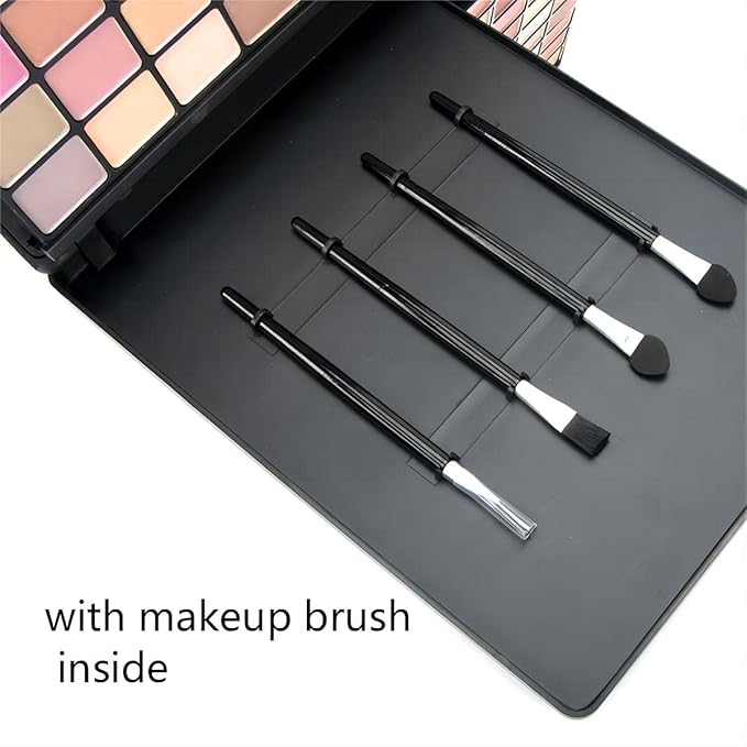 Professional Multi-in-one Makeup Gift Kit for Women - 90 eyeshadow Palette,8 Lipstick Set Lips,8 blush,5 concealer,4 brushes With Mirror,for girls, beginners and professionals Gift Kit