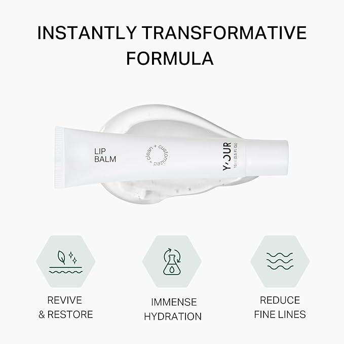 Y’OUR Intensive Lip Balm | Overnight Lip Mask: Lightweight & Comforting with Natural Shea Butter & Rosehip Oil; Extreme Moisturizer for Dry Lips. Paraben & Silicon-Free. Made in USA. 15ml (0.5 oz.)