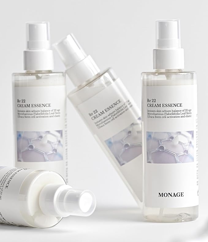 Re 22 Cream Essence – Korean Skin Care All-in-One Hydrating Spray with Resurrection Plant & Sea Lettuce Stem Cells for Youthful, Balanced Skin – Relaxing Gifts, 150ml / 5.07 fl. oz