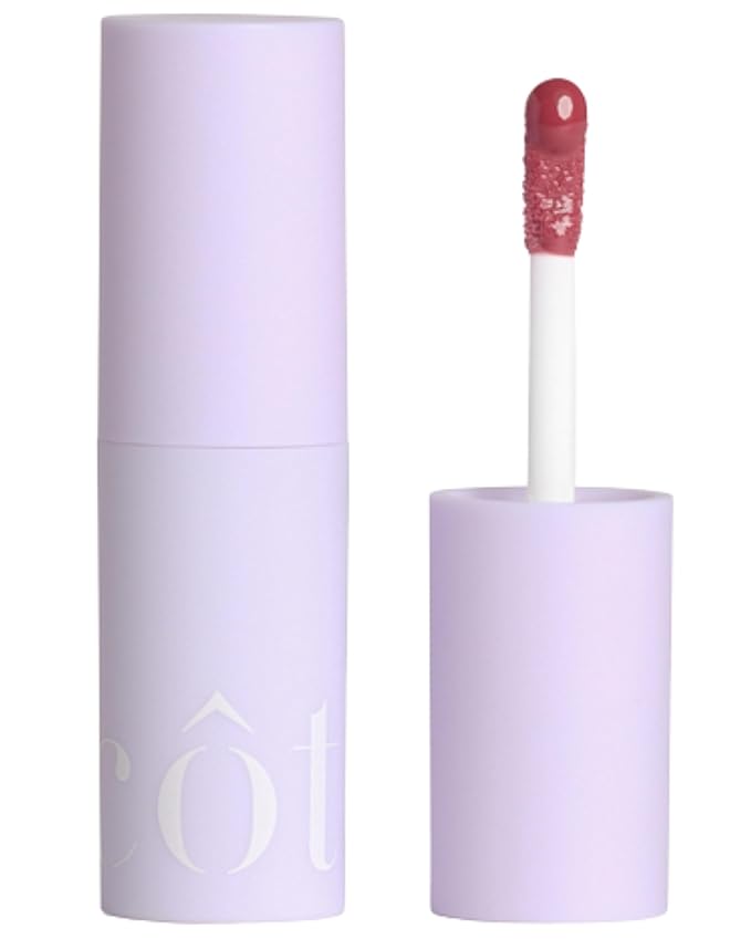 Côte Mulberry Peptide Lip Shine – Milky Mauve Lip Gloss for Plumping & Hydration – Vegan, Cruelty-Free, Anti-Aging, Shea Butter & Hyaluronic Acid Infused – Long-Lasting, Smooth, Moisturizing Shine