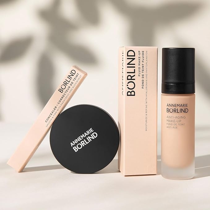 ANNEMARIE BÖRLIND - ANTI-AGING MAKE UP - light - smoothing, lifting & refining foundation, with natural ingredients, high coverage, 1.01 Fl. Oz.