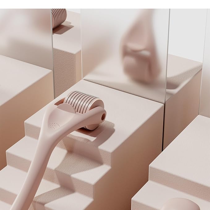 ROSELYNBOUTIQUE Derma Roller for Hair Beard Facial Skin Face 0.3mm 540 Microneedles Cosmetic Beauty Instrument Self-Care Gifts for Men Women