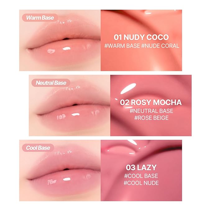 2aN Glaze Bouncing Tint – Lightweight, Moisturizing Lip Tint with High-Shine Finish, Smooth, Light Plumping, Comfortable Wear, Korean Makeup (Candy Chew, 0.16 oz)