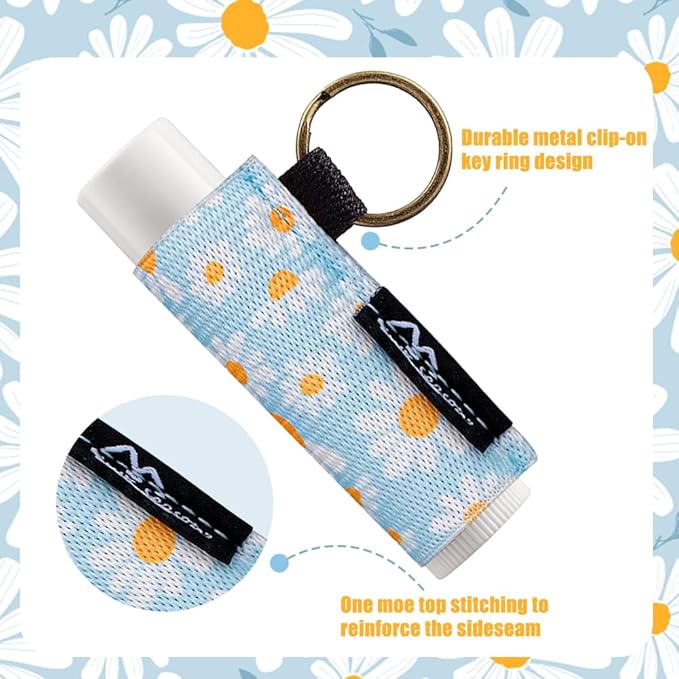 WK IEASON Lip Balm Holder Keychain Bulk Chapstick Holder Key chain
