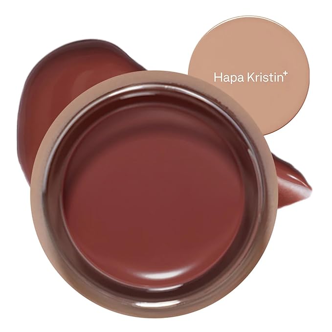 Gleam Glow Lip and Cheek Tint, Hydrating Korean Cream Blush with Long-Lasting Wear, Buildable with Radiant Finish, Mocha Rose 503, 0.15 oz