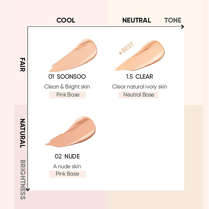 AMUSE Dew Jelly Vegan Cushion Foundation 02 NUDE | dewy, glow, long-lasting, double coverage, clean beauty, lightweight, natural look, foundation for sensitive skin, hydrating cushion