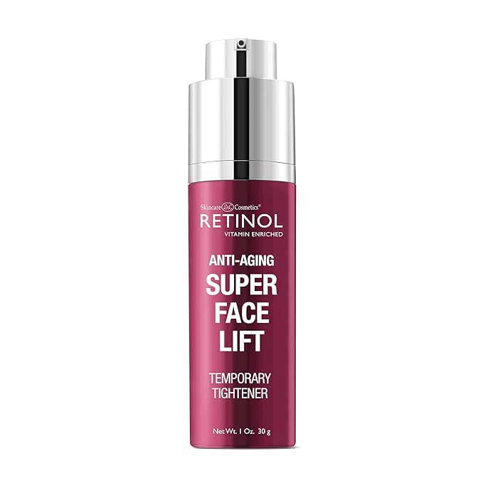 Retinol Super Face Lift - Visibly firms and tightens for a lifted, younger look. Infused, Vitamins C & E, this firming blend is a beauty “quick-fix”