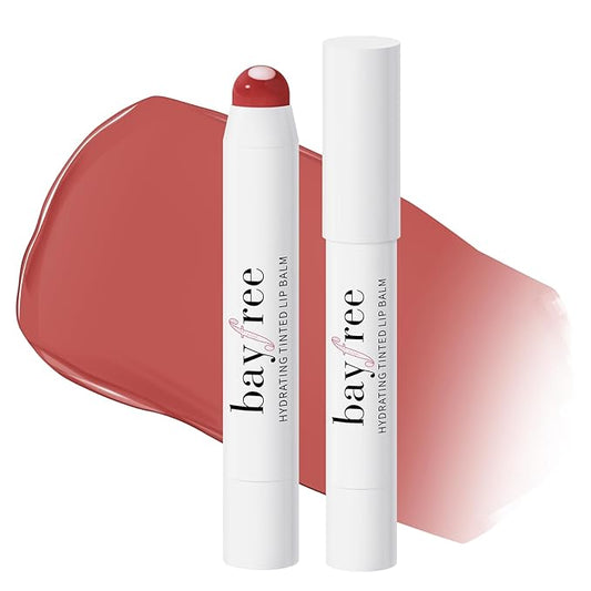 Tinted Lip Balm Plumper, Glossy, Pump Lips, Lightweight, Moisturize & Tint with Jojoba Seed Oil, Vegan Lip Balm Lip Care Present, Tea Camellia