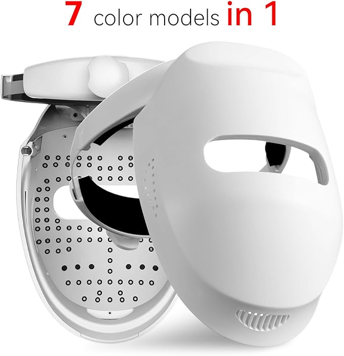 Nualux Red Light Therapy Led Facial Mask-Photons Facial Skin Care Machine LED Beauty Mask Therapy Machine -HK207