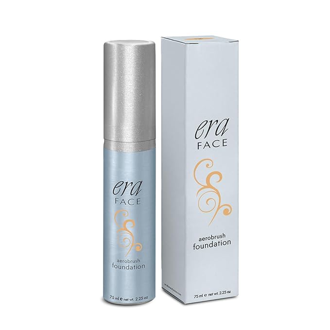 ERA Face spray makeup (R6 Ginger, 2.25 oz) - airbrush foundation, everyday, buildable, professional spray on cosmetics by Era Beauty