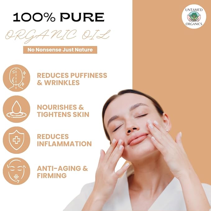 Youth Elixir - Roll On Facial Serum For Under Eyes and Face with Certified Organic, Cold Pressed, Hexane Free Castor, and Frankincense Oil - Miracle Anti-Aging Oil 10mL