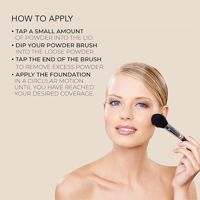 bellapierre Mineral Foundation SPF 15 - Loose Powder Foundation | Vegan & Cruelty Free Natural Makeup | Full Coverage Matte Finish | Hypoallergenic | Oil & Talc Free - 0.32 Oz - Ivory