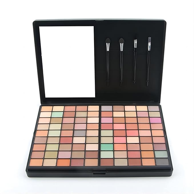 Professional Multi-in-one Makeup Gift Kit for Women - 90 eyeshadow Palette,8 Lipstick Set Lips,8 blush,5 concealer,4 brushes With Mirror,for girls, beginners and professionals Gift Kit