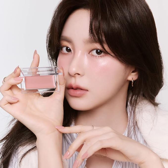 BBIA Ready To Wear Downy Cheek Cream Blush 8 Color - Creamy Blendable & Buildable Blush Dewy Texture & Matte Finish High Pigment Longlasting Lightweight Natural Face Makeup, 0.12oz (01 DOWNY PINK)