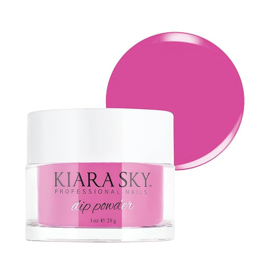 Kiara Sky Long Lasting Nail Dip Powder Pink Tones 1 oz, Razzleberry Smash
