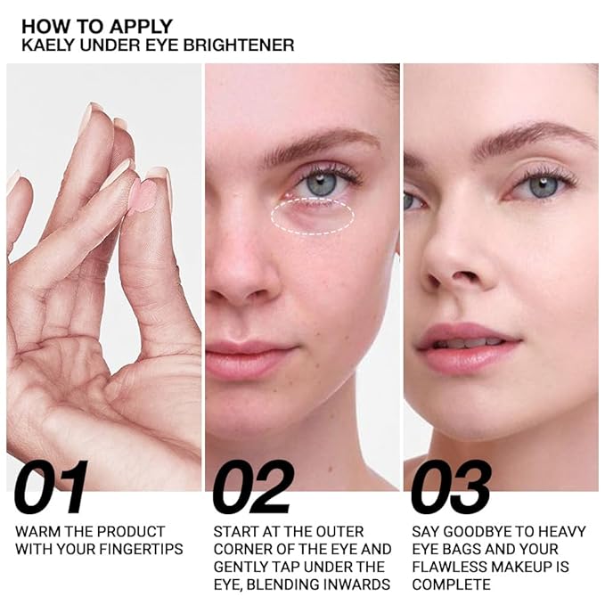 evpct 2Pcs Pink under Eye Corrector Brightener Concealers for Older Women Dark Circles, under Eye Cream Pot Concealer Full Coverage Peach Color Corrector Makeup, Nourishing, Light Rose