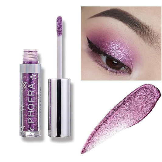 Glitter Eyeshadow，Makeup For Eyes Liquid Shimmer Sparkle Glow Light Colors Pencil Stick Shiny Long Lasting Waterproof Shining Eye Shadow Sets Metallic Pigments Metals Gloss Sparkling Pen Kit (A105)