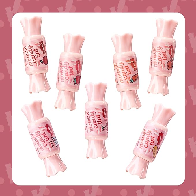 THESAEM Saemmul Mousse Candy Tint #6 Chaitea Mousse - High Pigment Matte Finish Long Lasting Lip Stain with Honey Extracts to Hydrate Lips - Weightless & Smudge-Proof, 0.3 fl.oz.