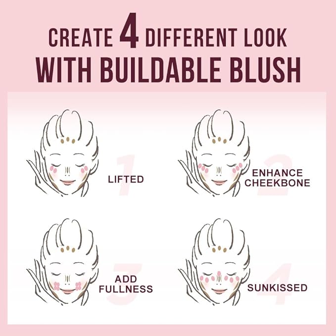 Multi-Use Waterproof Makeup Cream Blush Stick with Brush, Unidollss 3-in-1 Contour Bronzer Blush Stick for Cheeks, Eyes, and Lips, All day wear, Easy Application (07 MOCHA)