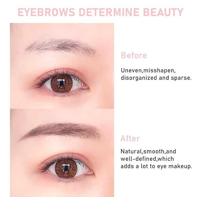 Eyebrow Pencil Dark Brown,Eyebrow Pencils for Women,Micro Brow Pencil Waterproof Smudgeproof,Ultra-Precise Tip Long-Lasting Brow Pencils for Natural Eye Brows,Built-In Spoolie Brush,03 Dark Brown.